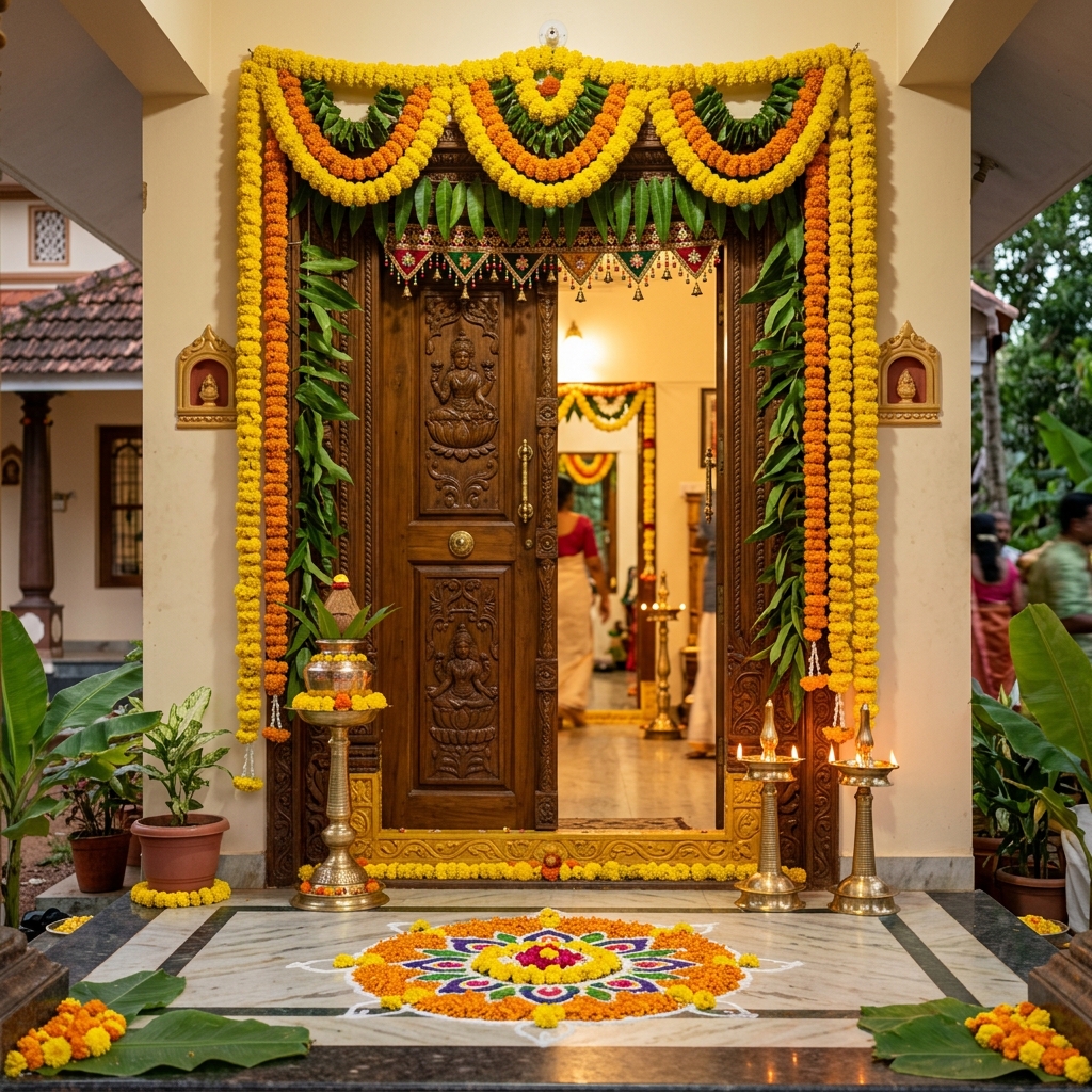 Housewarming Flower Arrangement - Entrance Garlands & Decor