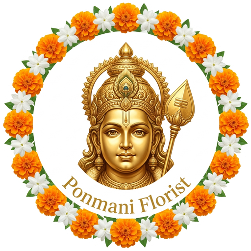 Ponmani Florist Logo
