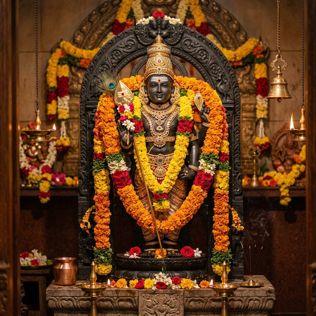 Temple Services - deity decoration & temple garlands